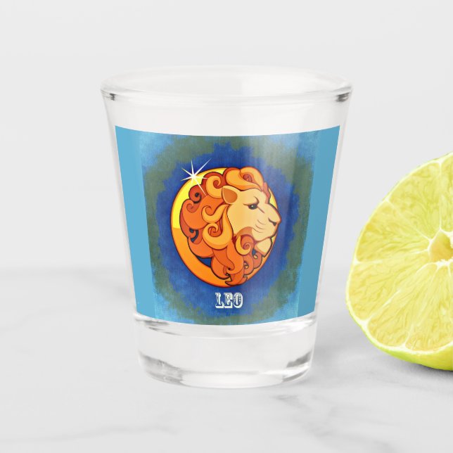 Leo Shot Glass (Front)