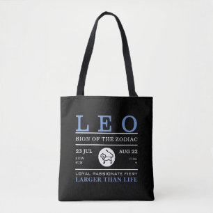 Leo Sign of the Zodiac, Astrological Tote Bag