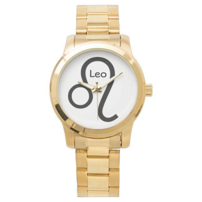 Leo Sign of the Zodiac.  Mens Watches. Watch (Front)