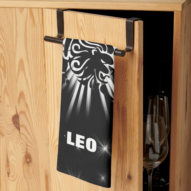 Leo sign tea towel (Thirds Fold)