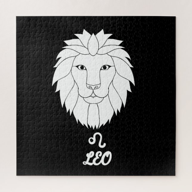 Leo Silhouette Jigsaw Puzzle (Vertical)