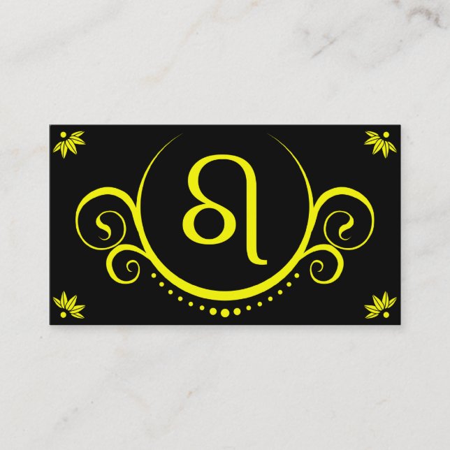 leo sophistications business card (Front)