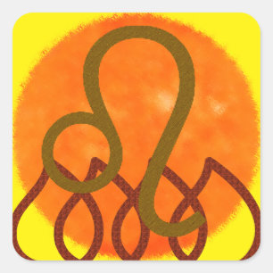 Leo Square Sticker