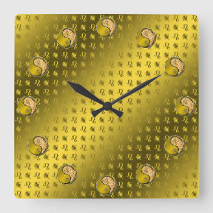 Leo Square Wall Clock