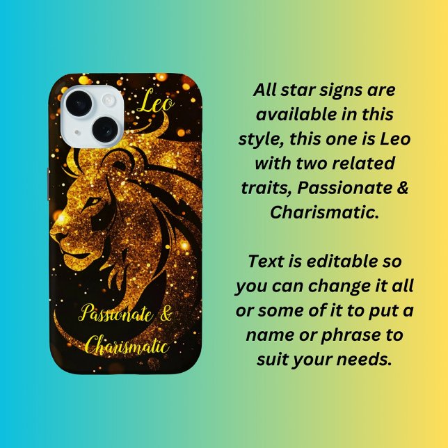 Leo star sign  Case-Mate iPhone case (Creator Uploaded)