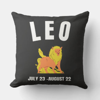 Leo star sign cushion