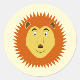 Leo Star Sign Lion Birthday Classic Round Sticker