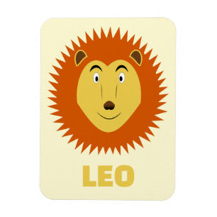 Leo Star Sign Lion Birthday Custom Magnet