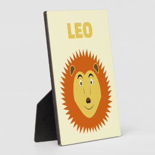 Leo Star Sign Lion Birthday Custom Plaque