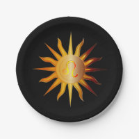 Leo Sun Fire Sign Birth Month Red & Gold