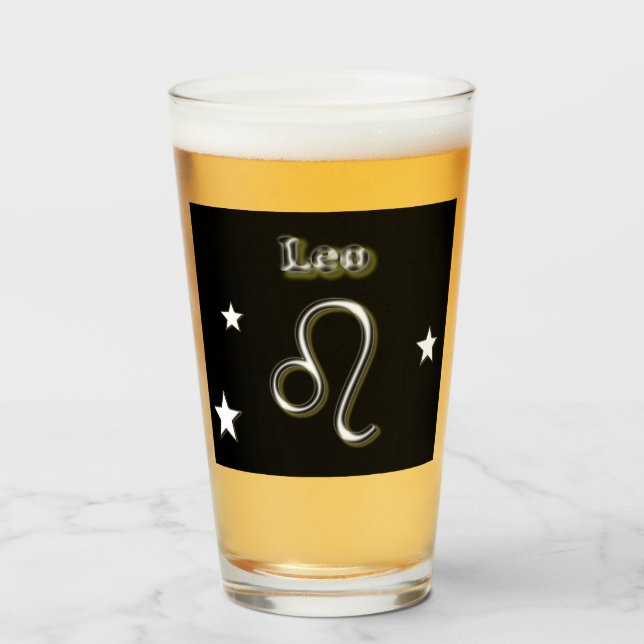 Leo symbol   glass (Front Filled)