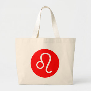 Leo Symbol Large Tote Bag