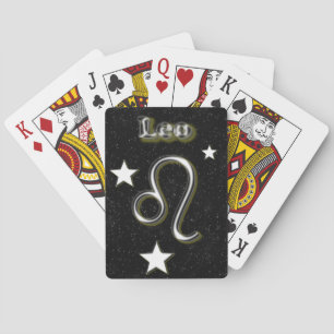 Leo symbol playing cards