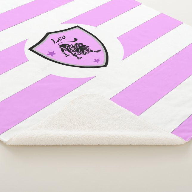 Leo symbol        sherpa blanket (3/4)