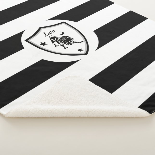 Leo symbol        sherpa blanket (3/4)