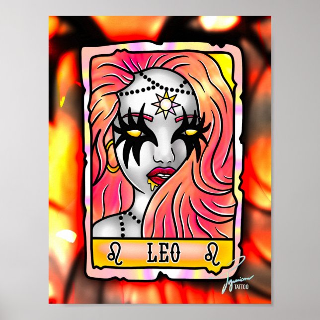 Leo Tarot Poster (Front)