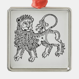 Leo (the Lion) an illustration from the 'Poeticon Metal Tree Decoration