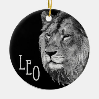 Leo the lion ceramic tree decoration