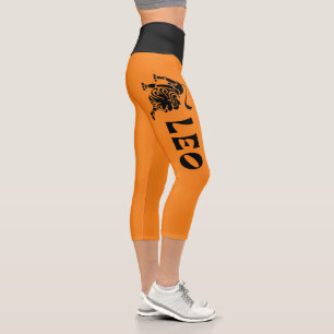 LEO THE LION GRAPHIC ZODIAC YOGA PANTS