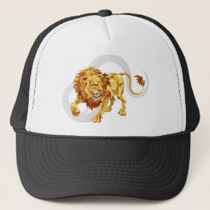 Leo the lion star or birth or zodiac sign trucker hat