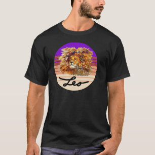 LEO THE LION T-shirt, Astrology Sign, Zodiac Sign T-Shirt