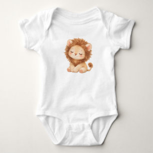 Leo the Lion  – Tender Kawaii Lion Baby Bodysuit