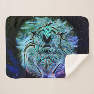 leo the lion zodiac blanket