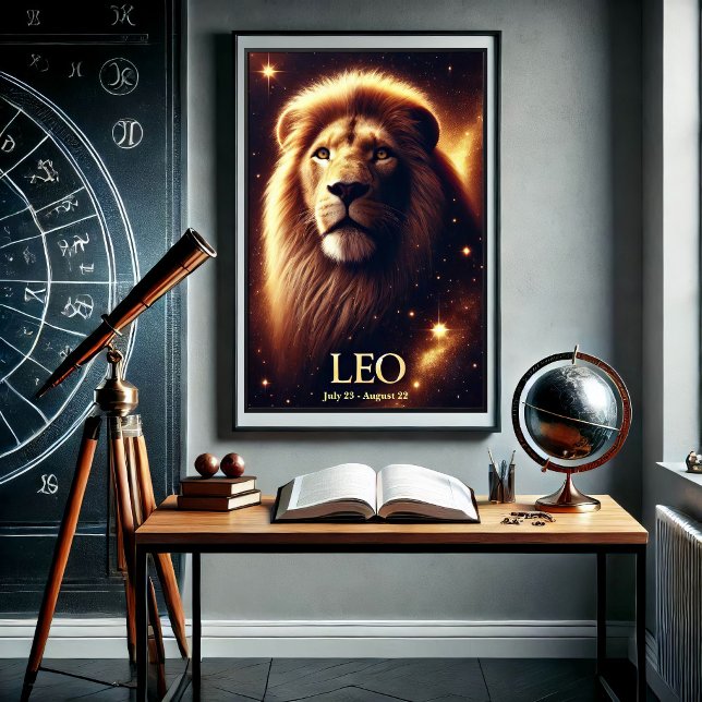 Leo the Lion Zodiac Celestial Poster (Creator Uploaded)