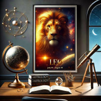 Leo the Lion Zodiac Celestial Poster