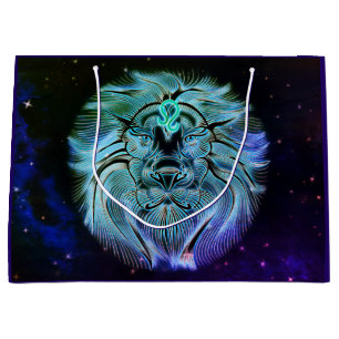 leo the lion zodiac gift bag