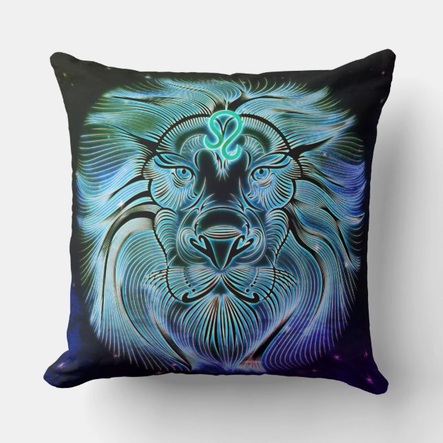 leo the lion zodiac pillow (Front)