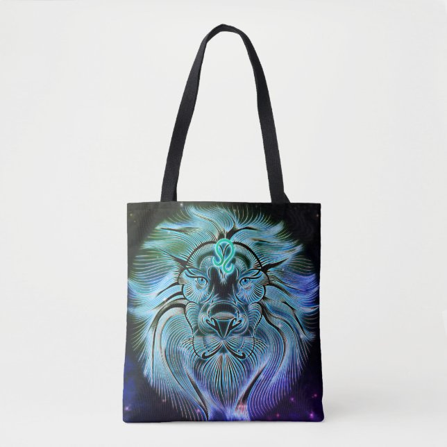 leo the lion zodiac tote bag (Front)