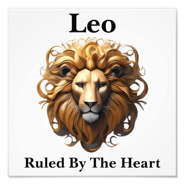 Leo The Lion: Zodiac's Fiery Birth Sign (Front)