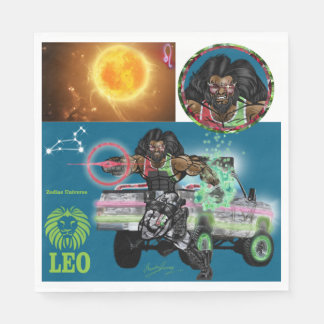 Leo Theme birthday party favour Paper Napkin
