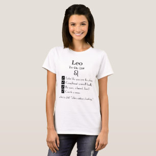 Leo – To-Do List T-Shirt