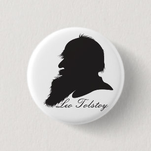 Leo Tolstoy profile portrait 3 Cm Round Badge