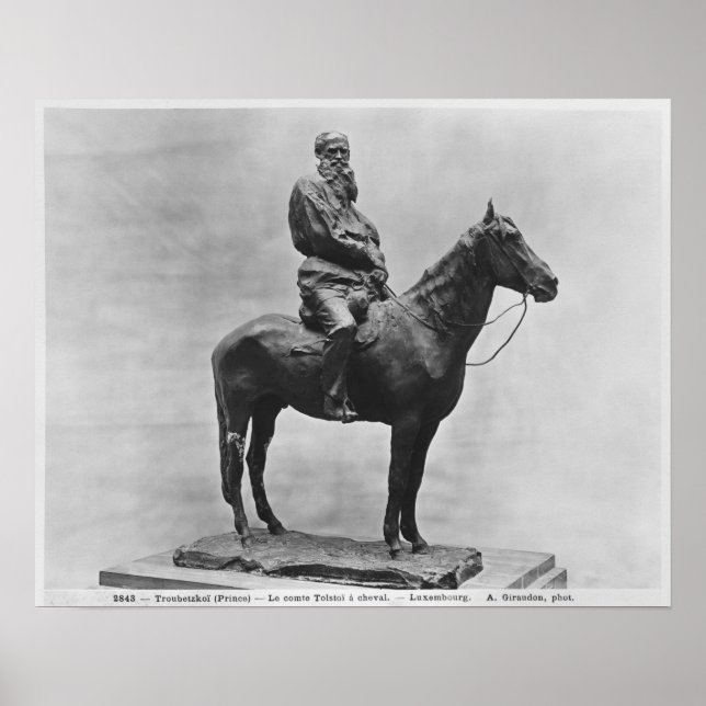 Leo Tolstoy riding Delire Poster (Front)
