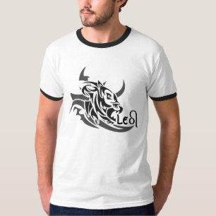 Leo Tribal Lion Tattoo Custom T-shirt. T-Shirt