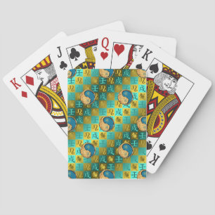 Leo & Water Dog Playing Cards