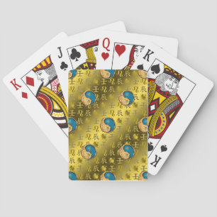 Leo & Water Dragon Playing Cards