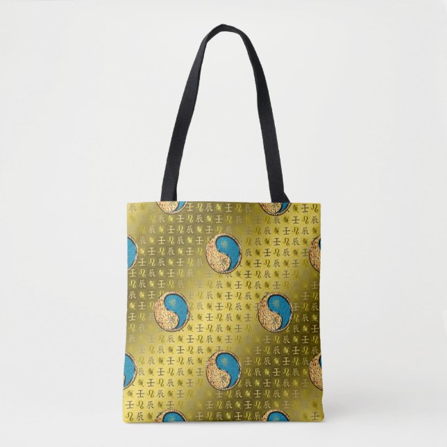Leo & Water Dragon Tote Bag (Front)