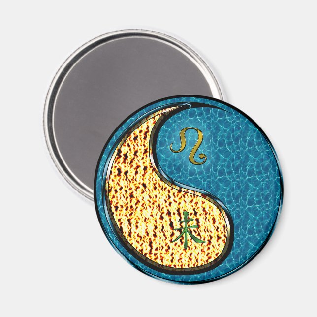 Leo & Water Goat Magnet (Front/Back)