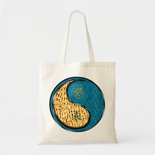 Leo & Water Goat Tote Bag (Front)