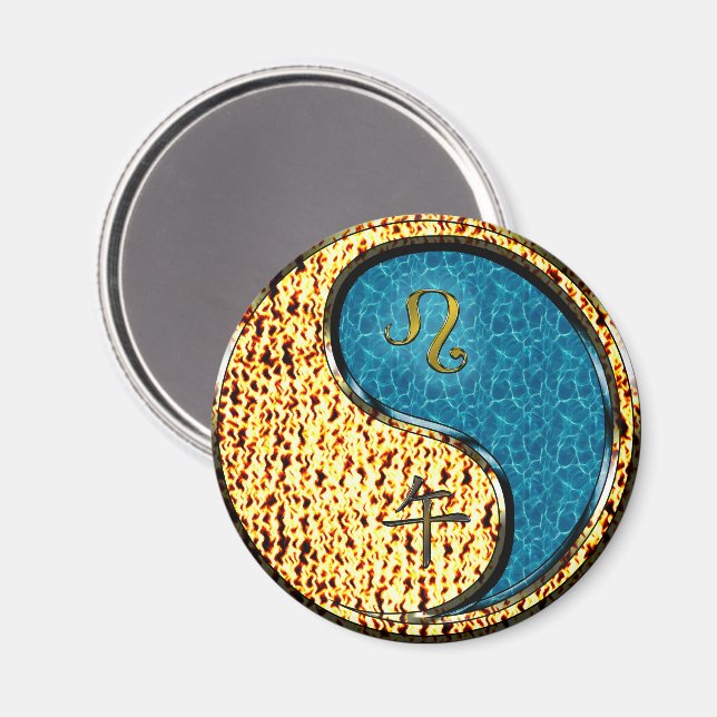 Leo & Water Horse Magnet (Front/Back)