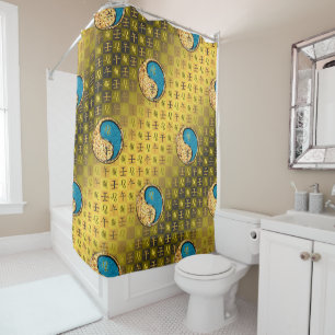 Leo & Water Horse Shower Curtain