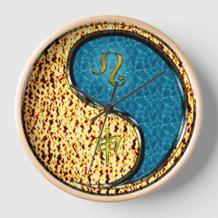 Leo & Water Monkey Clock