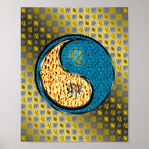 Leo & Water Rabbit Poster