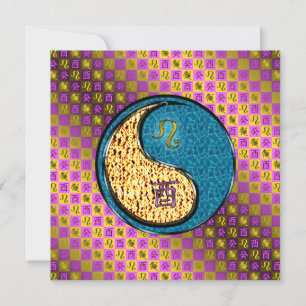 Leo & Water Rooster Card