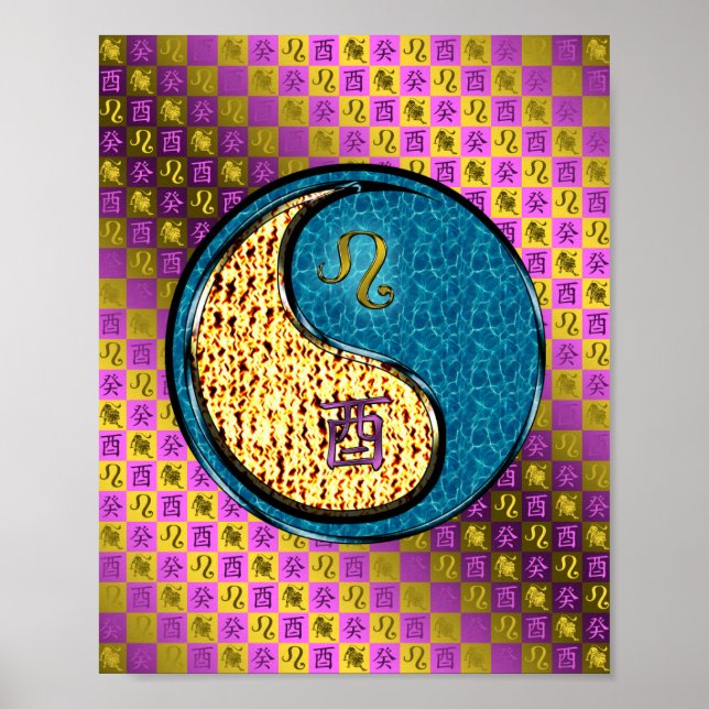 Leo & Water Rooster Poster (Front)