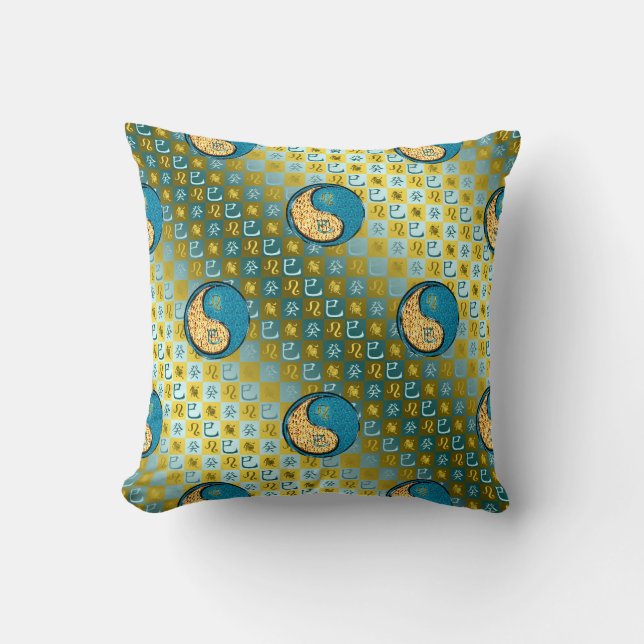 Leo & Water Snake Cushion (Front)